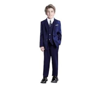 Boys Navy Blue Suit with Tie